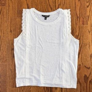 Banana Republic Factory petite Lace Accent Tank Top